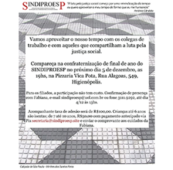 Confraternização Sindiproesp – 2024